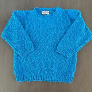 East Hollow Road VINTAGE Womens Blue Chunky Knit Sweater Size Small